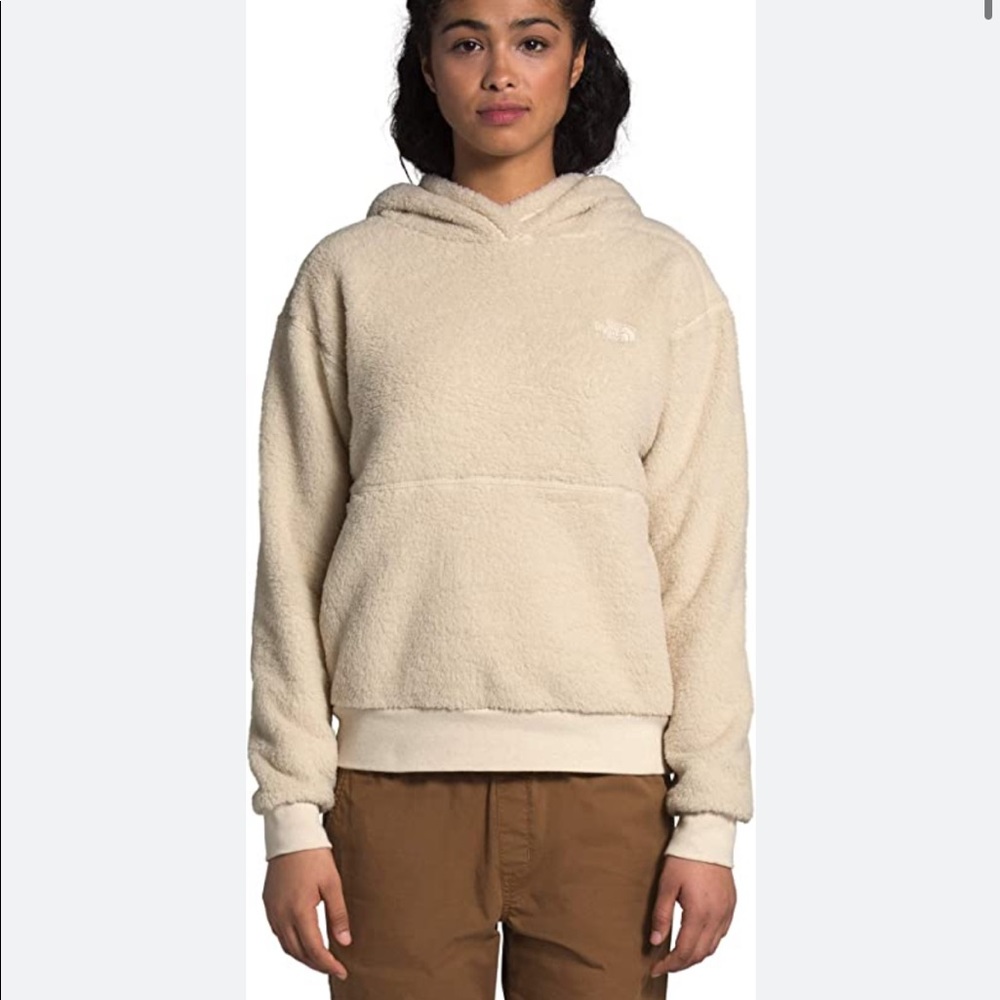 The North Face Cream Sherpa Hoodie